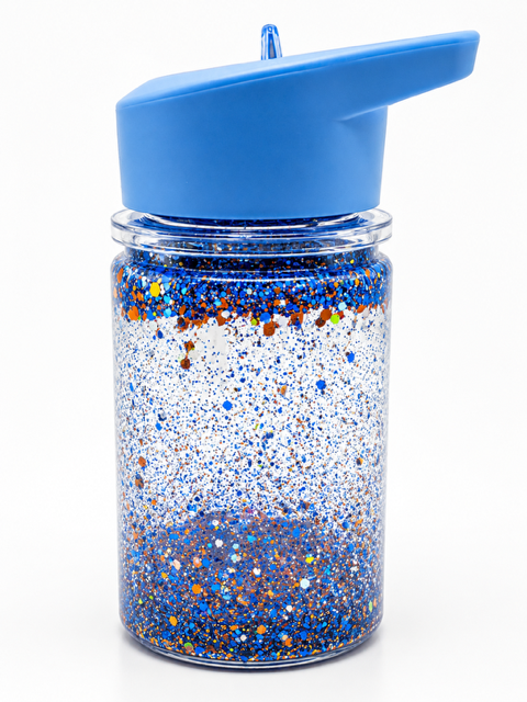 10oz Acrylic Water Bottle Snow Globe