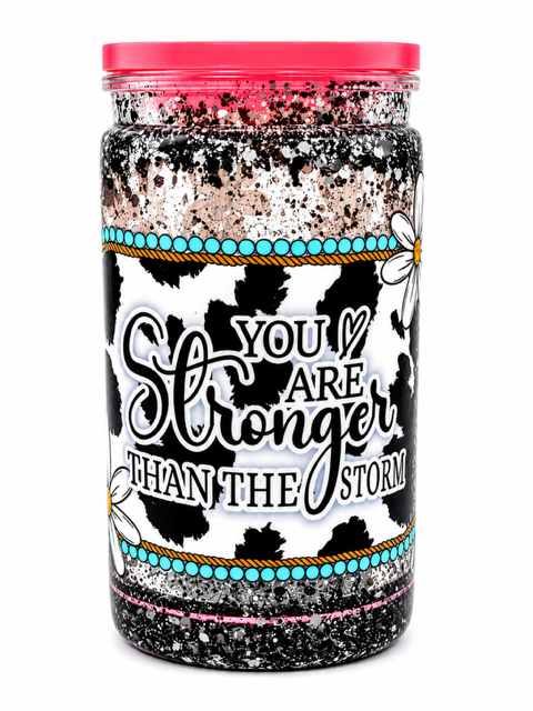 16oz Acrylic Snow Globe Tumbler