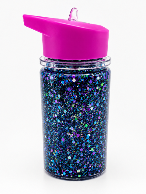 10oz Acrylic Water Bottle Snow Globe