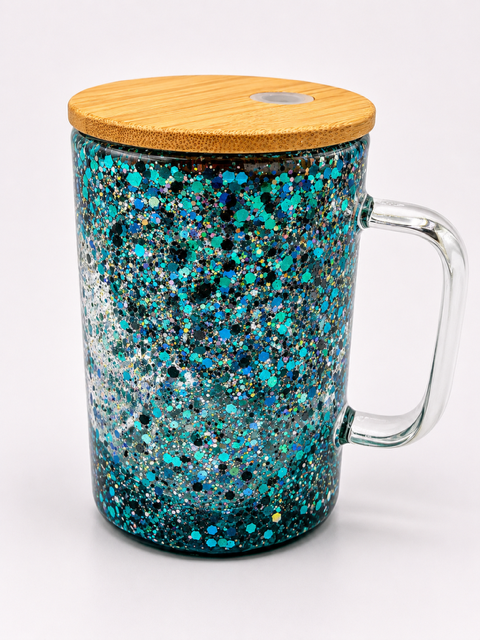 15oz Glass Coffee Cup