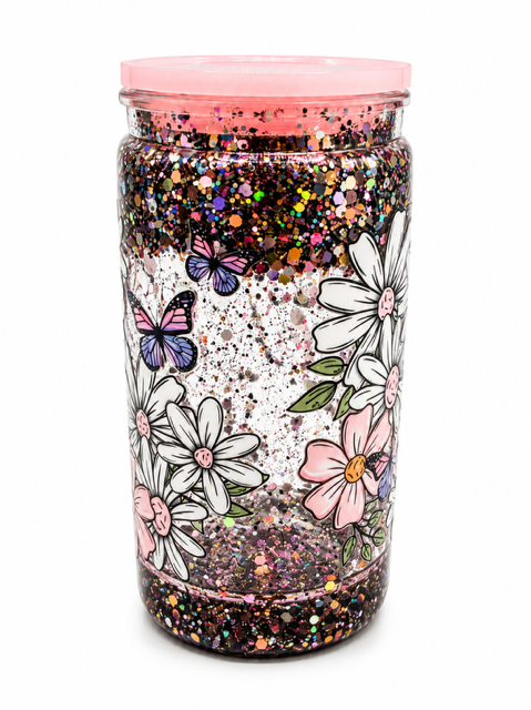 16oz Acrylic Snow Globe Tumbler