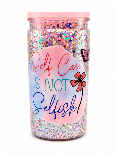 16oz Acrylic Snow Globe Tumbler