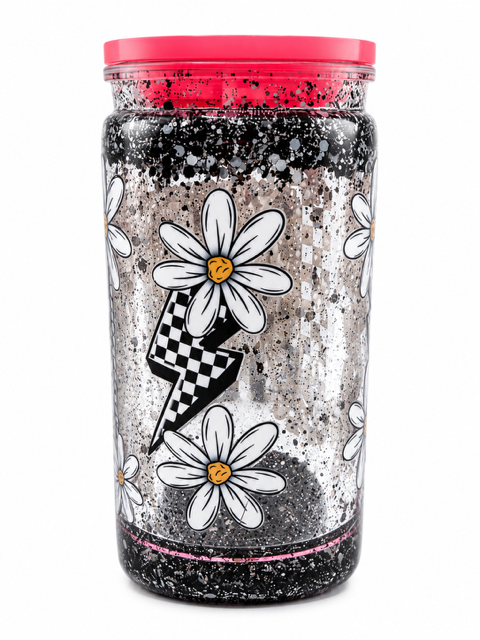 16oz Acrylic Snow Globe Tumbler