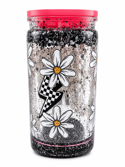 16oz Acrylic Snow Globe Tumbler