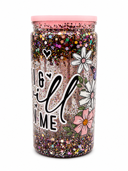 16oz Acrylic Snow Globe Tumbler