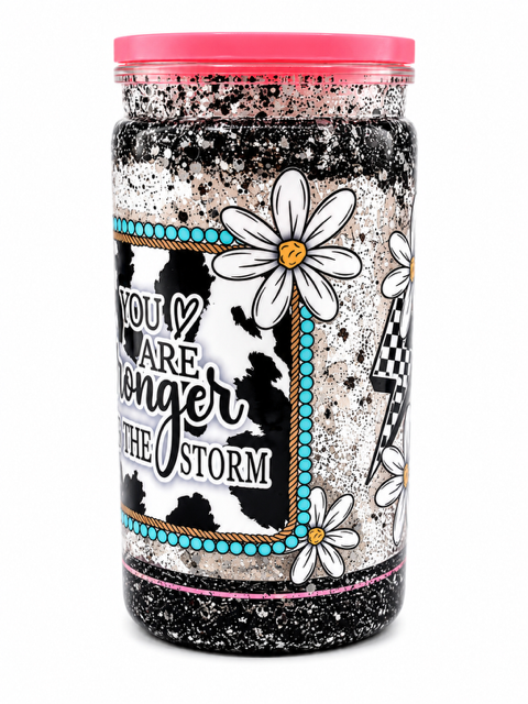 16oz Acrylic Snow Globe Tumbler