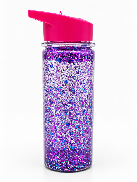 18oz Acrylic Water Bottle Snow Globe